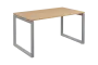 SEK-O - 14 stůl kancelářský, kovová podnož stříbrná, deska 25 mm, široký 1400 mm, bříza irská